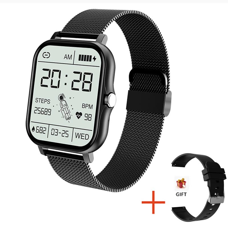 Blood Pressure Heart Rate Sleep Monitoring Sports Bracelet Blackwatch with silicone strap 0 - Tophatter Daily Deals