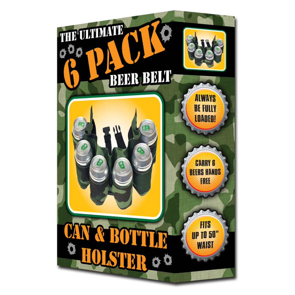 The Ultimate Six Pack Beer Belt Drinkware - Tophatter Daily Deals