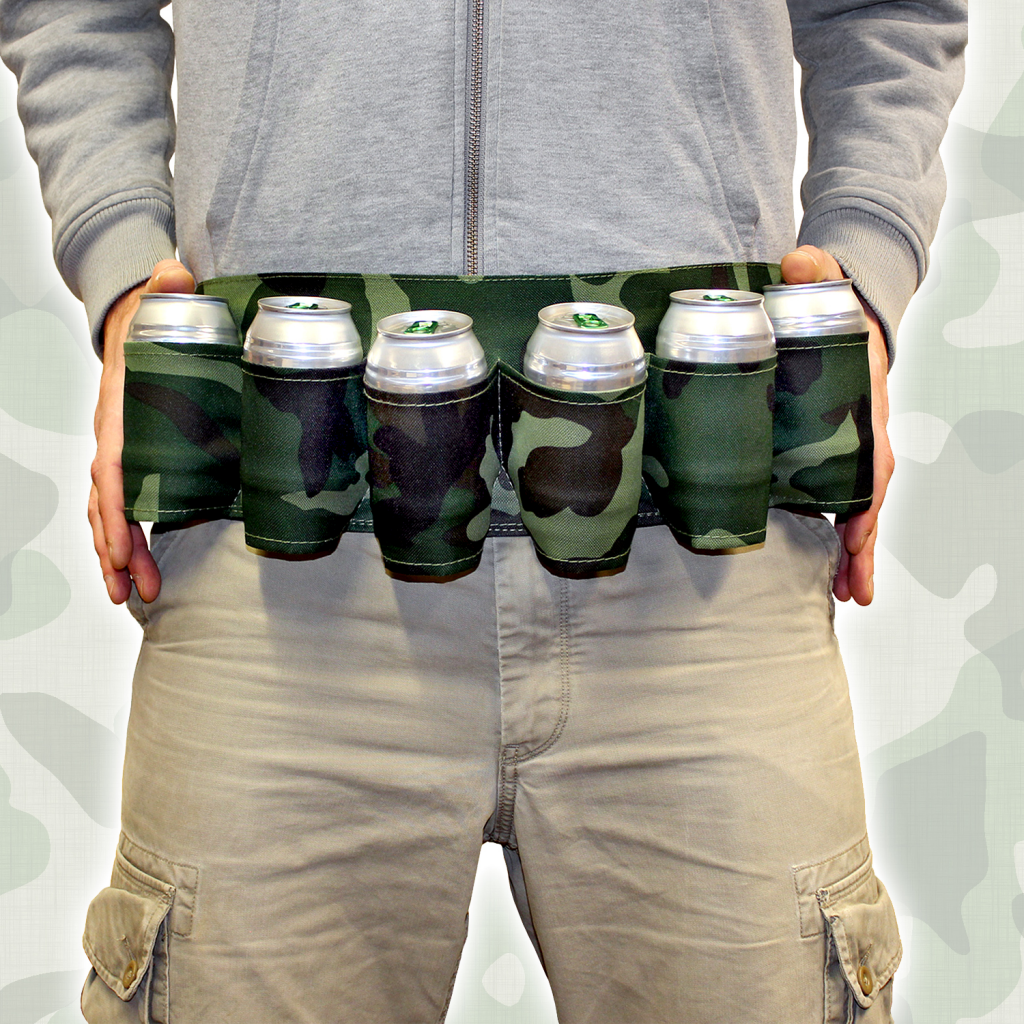 The Ultimate Six Pack Beer Belt Drinkware - Tophatter Daily Deals