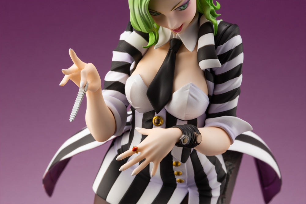 LAST ONE! Beetlejuice – Beetlejuice Bishoujo 1:7 Scale Statue | Kotobukiya Statue - Tophatter Daily Deals