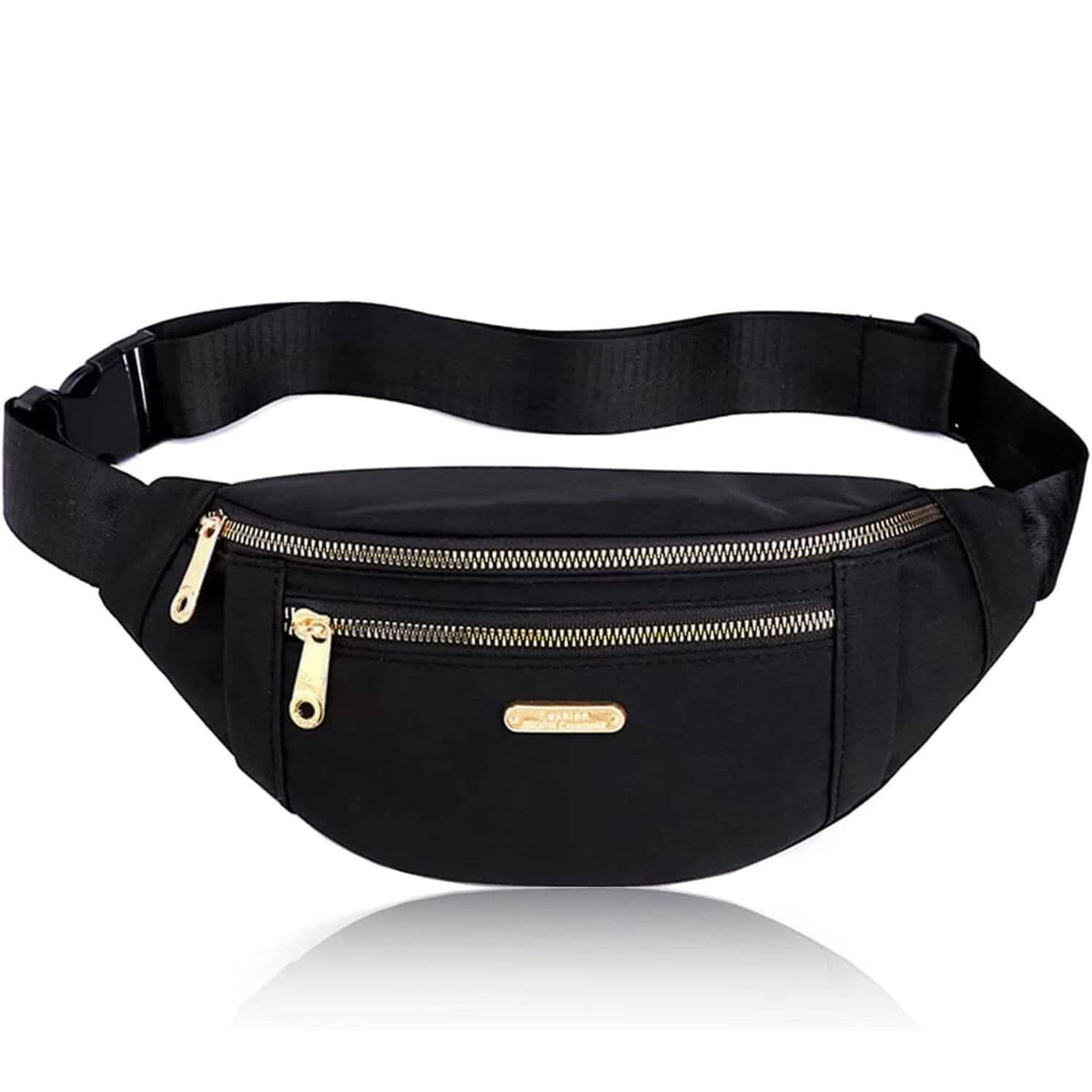Belt Bag Waist Pack Crossbody Bag Fanny Pack Phone Holder Black Phone Mounts & Holders - Tophatter Daily Deals