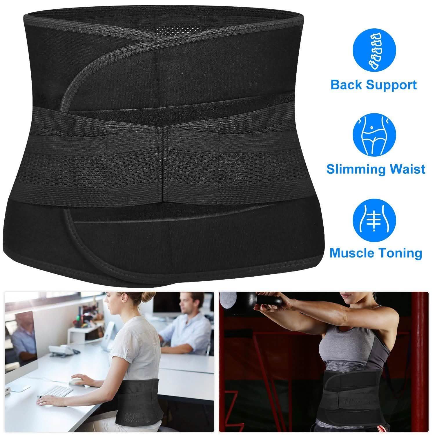 Belt Lower Back Brace Pain Relief Waist Wrap Band Health & Wellness - Tophatter Daily Deals