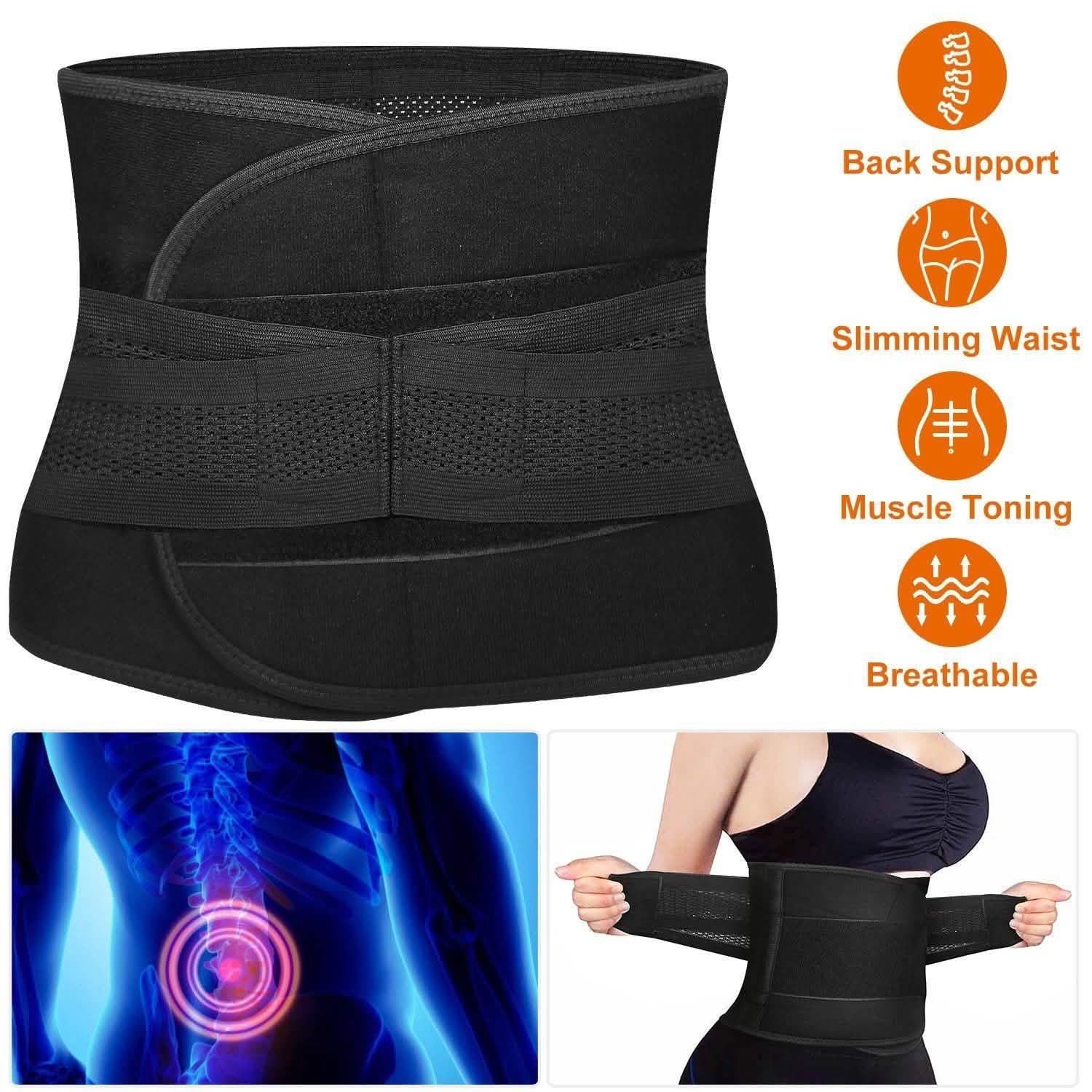 Belt Lower Back Brace Pain Relief Waist Wrap Band Health & Wellness - Tophatter Daily Deals