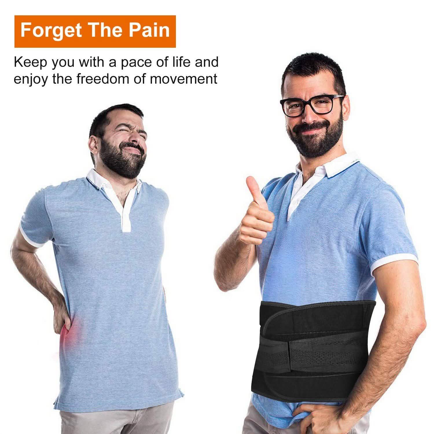 Belt Lower Back Brace Pain Relief Waist Wrap Band Health & Wellness - Tophatter Daily Deals