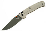 Benchmade Taggedout - Tan Grivory Handle - Green Elmax Blade - 15536GN-01 Folding Knives - Tophatter Daily Deals