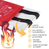 Flame Retardant Emergency Fire Blanket Home Protection - Tophatter Daily Deals