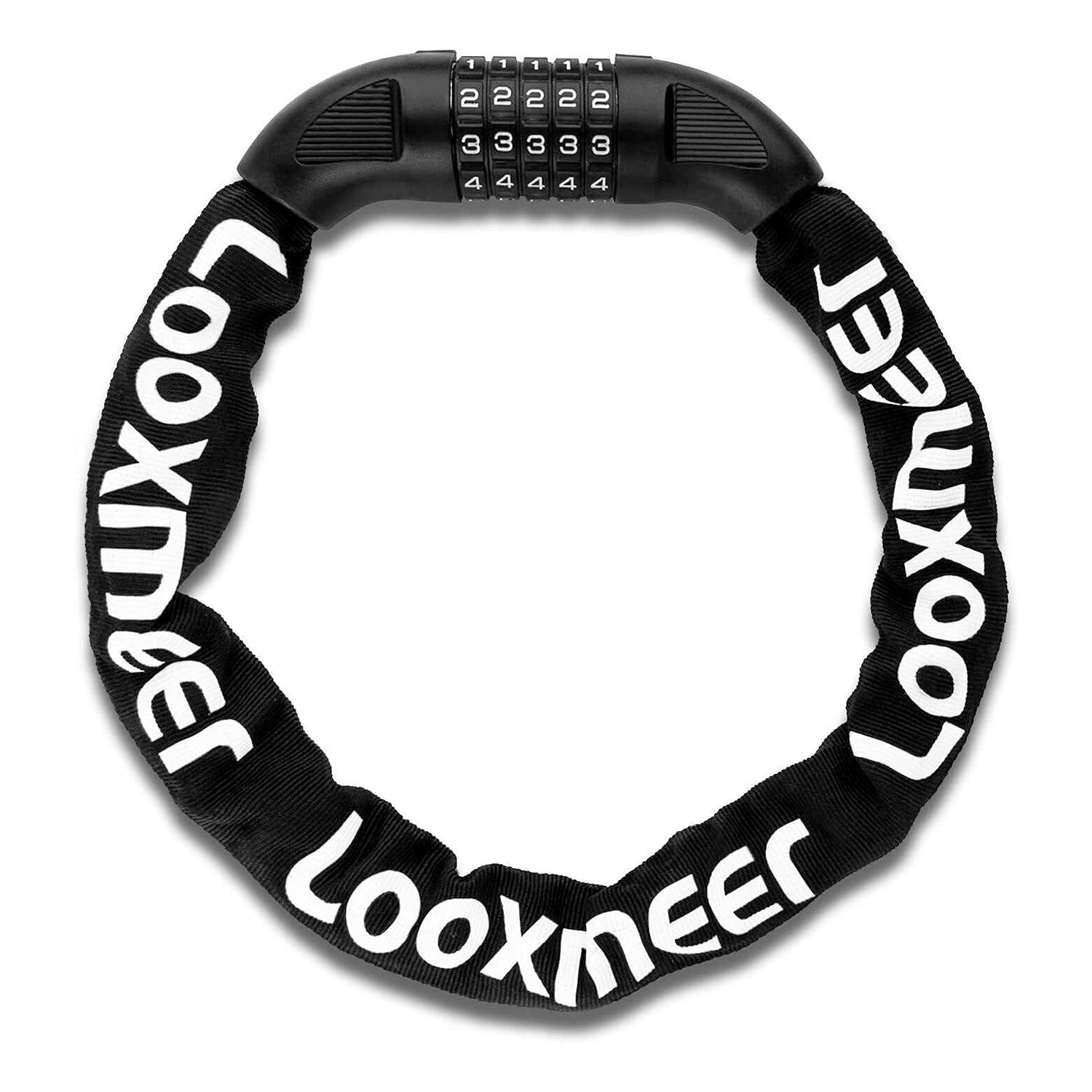 Best Bike Lock UK - Heavy Duty High Security 90cm 5-Digit Combination Chain Lock Cycling - Tophatter Daily Deals