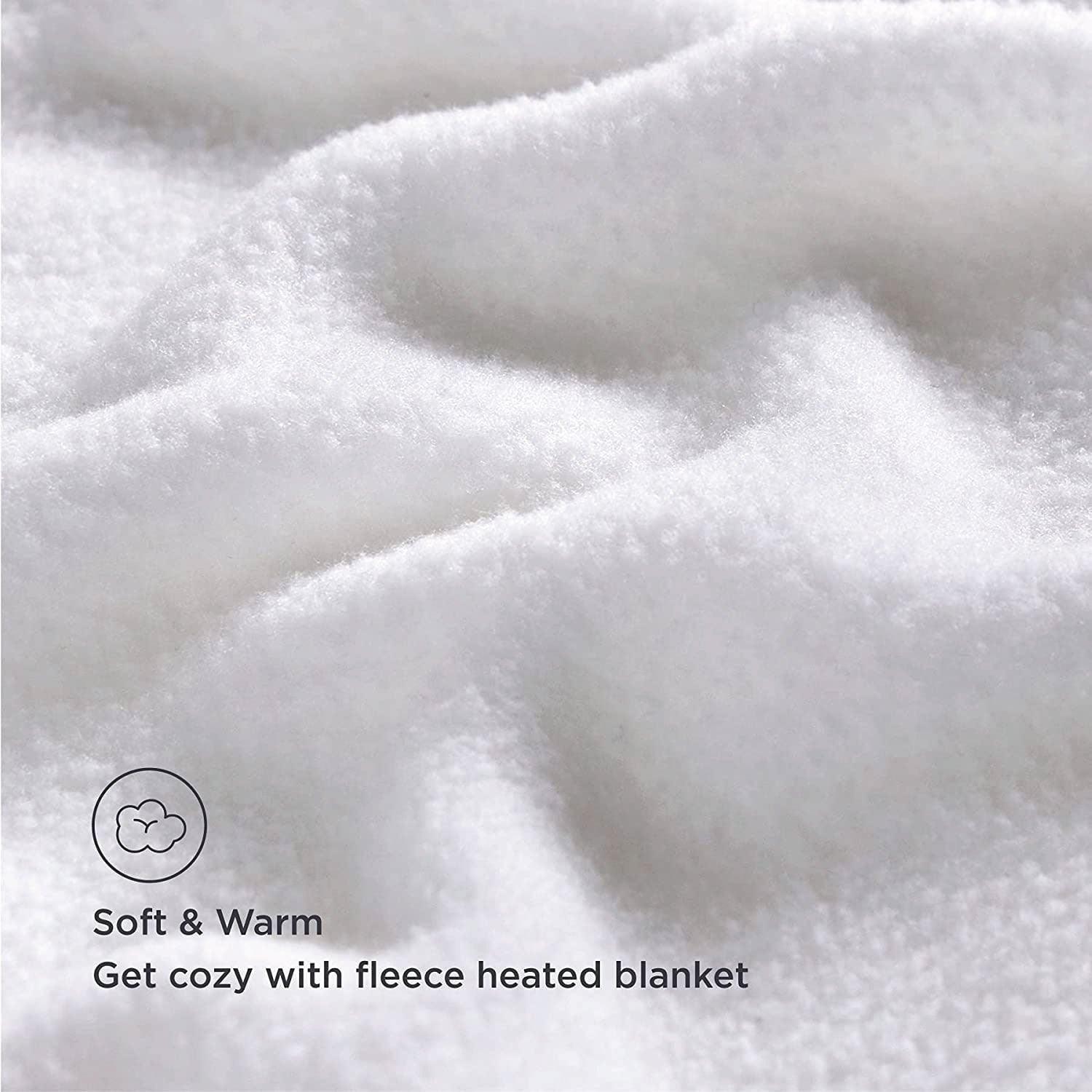 King Size Electric Blankets - 3 Heat Settings Single Double King Size Super Soft Cosy Fleece Blanket Blankets - Tophatter Daily Deals