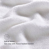 King Size Electric Blankets - 3 Heat Settings Single Double King Size Super Soft Cosy Fleece Blanket Blankets - Tophatter Daily Deals