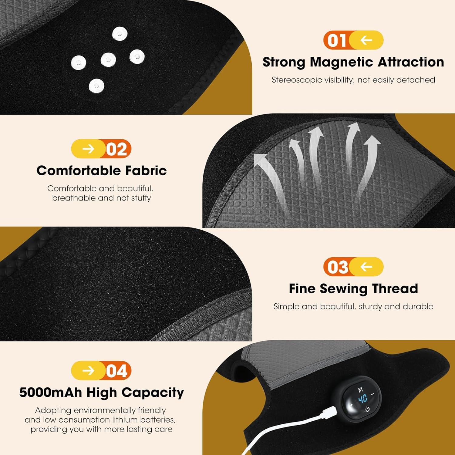 Knee Pain Massager - Knee Joint Massager Heat Physiotherapy Pain Relief Vibration Machine Health Care - Tophatter Daily Deals