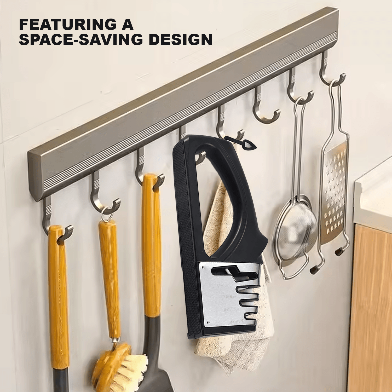 Kitchen Knife Sharpener – 4 in 1 Diamond Knife Grinder for Knives & Scissors | Multi-Tool Sharpener Household - Tophatter Daily Deals