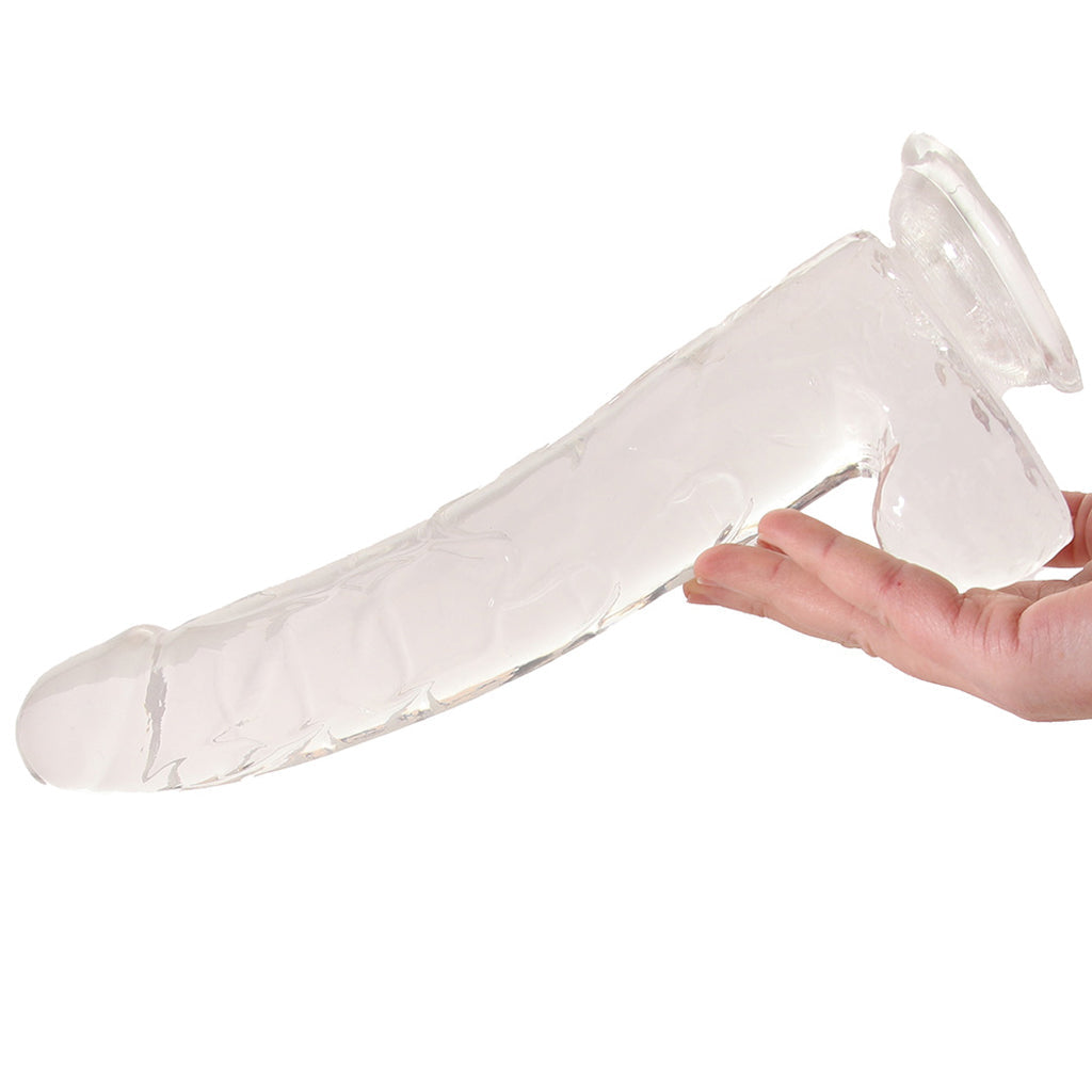 King Cock 11 Inch Ballsy Dildo in Clear Dildo Sex Toys > Realistic Dildos - Tophatter Daily Deals