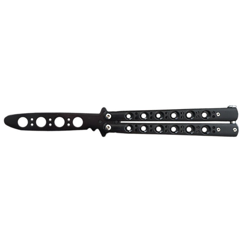 Butterfly Knife TRAINER Dull Balisong w/ Spring Latch - Grey Knife-Balisong - Tophatter Daily Deals