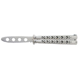Butterfly Knife TRAINER Dull Balisong w/ Spring Latch - Grey Knife-Balisong - Tophatter Daily Deals