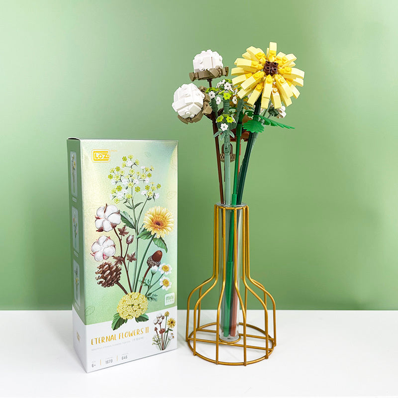 Blossom Pot Simulation Green Plant Household Decoration Toys Winter snow Vase 0 - Tophatter Daily Deals