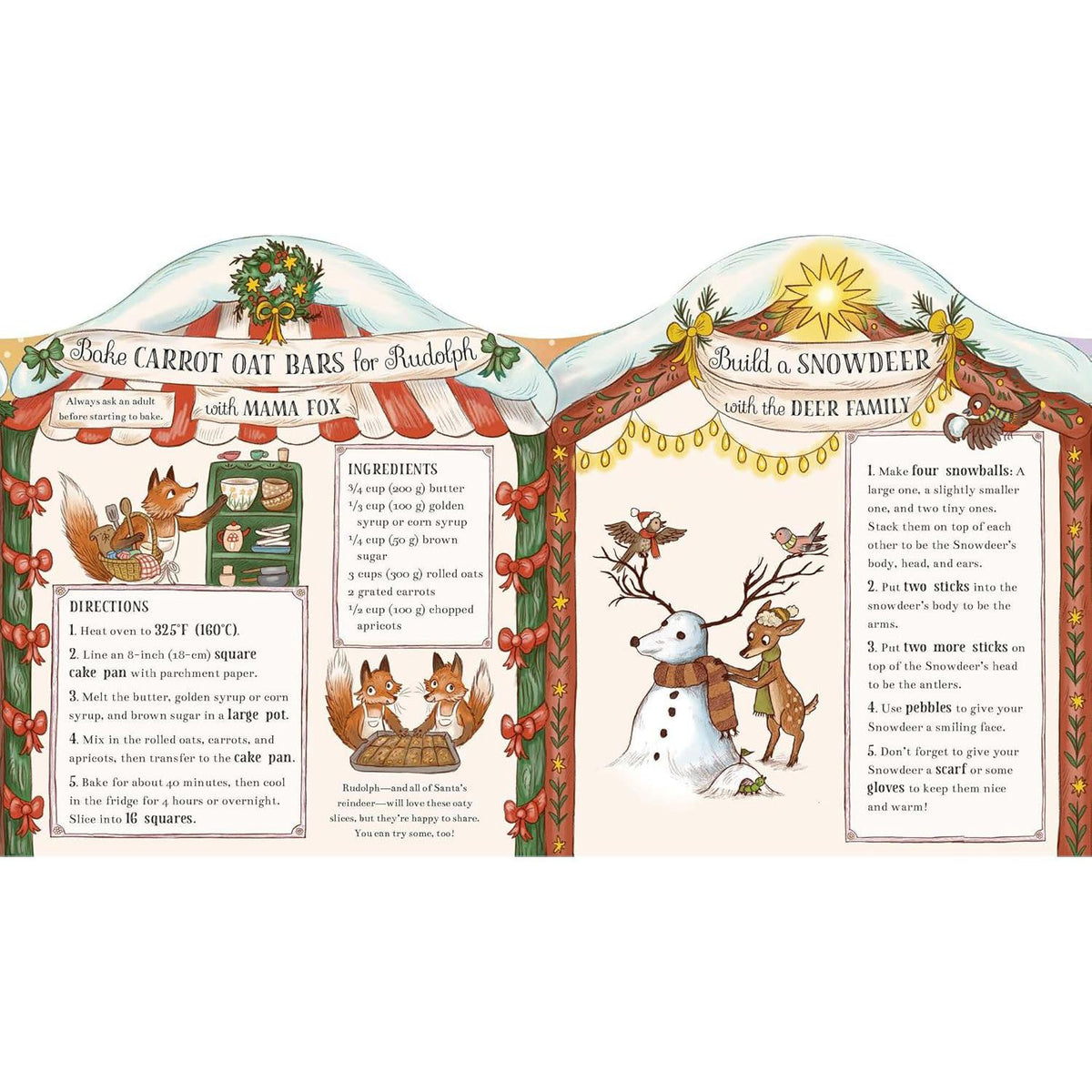 Brown Bear Wood Advent Book | Christmas is Coming to Town! Advent Calendar Book Advent Calendar - Tophatter Daily Deals
