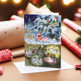 Badger Father Christmas Advent Calendar Greetings Card | Advent Calendar - A5 Advent Calendar - Tophatter Daily Deals