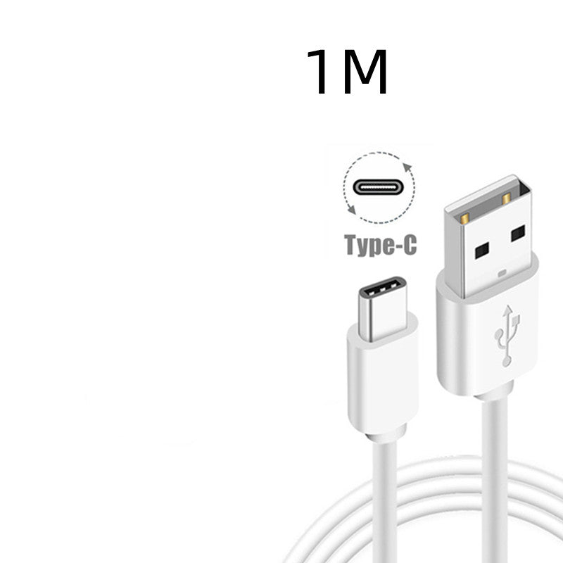 Black Fast Charging Cable Charger Adapter White TypeC data 0 - Tophatter Daily Deals