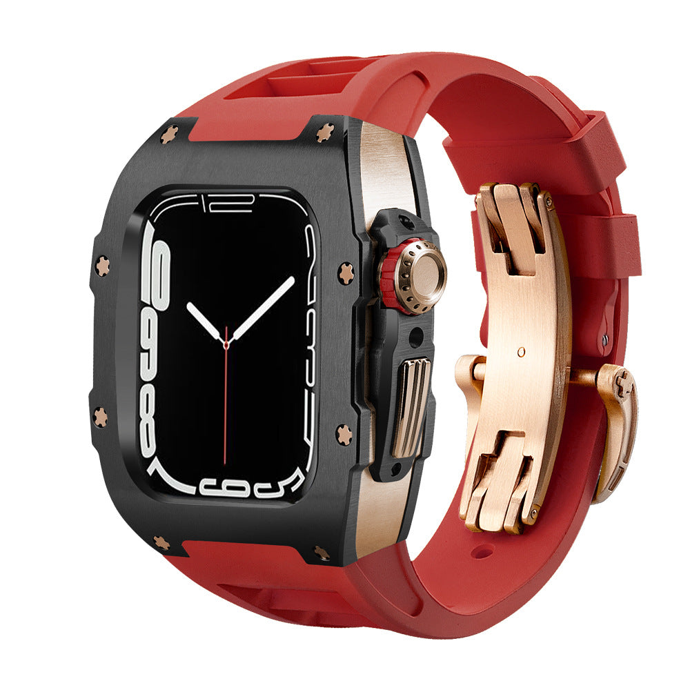 Alloy Modified Watch Protective Case Red black 0 - Tophatter Daily Deals
