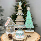 Gingerbread Christmas Tree Centerpiece | Festive Resin Tree Ornament - 32cm Ornament - Tophatter Daily Deals