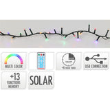 240 Multi LED Outdoor Solar Fairy Lights with 13 Modes, Timer & Remote Control String Lights - Tophatter Daily Deals
