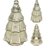 Gold Glass Christmas Tree | Freestanding Mottled Gold Tree Ornament - 20cm Ornament - Tophatter Daily Deals