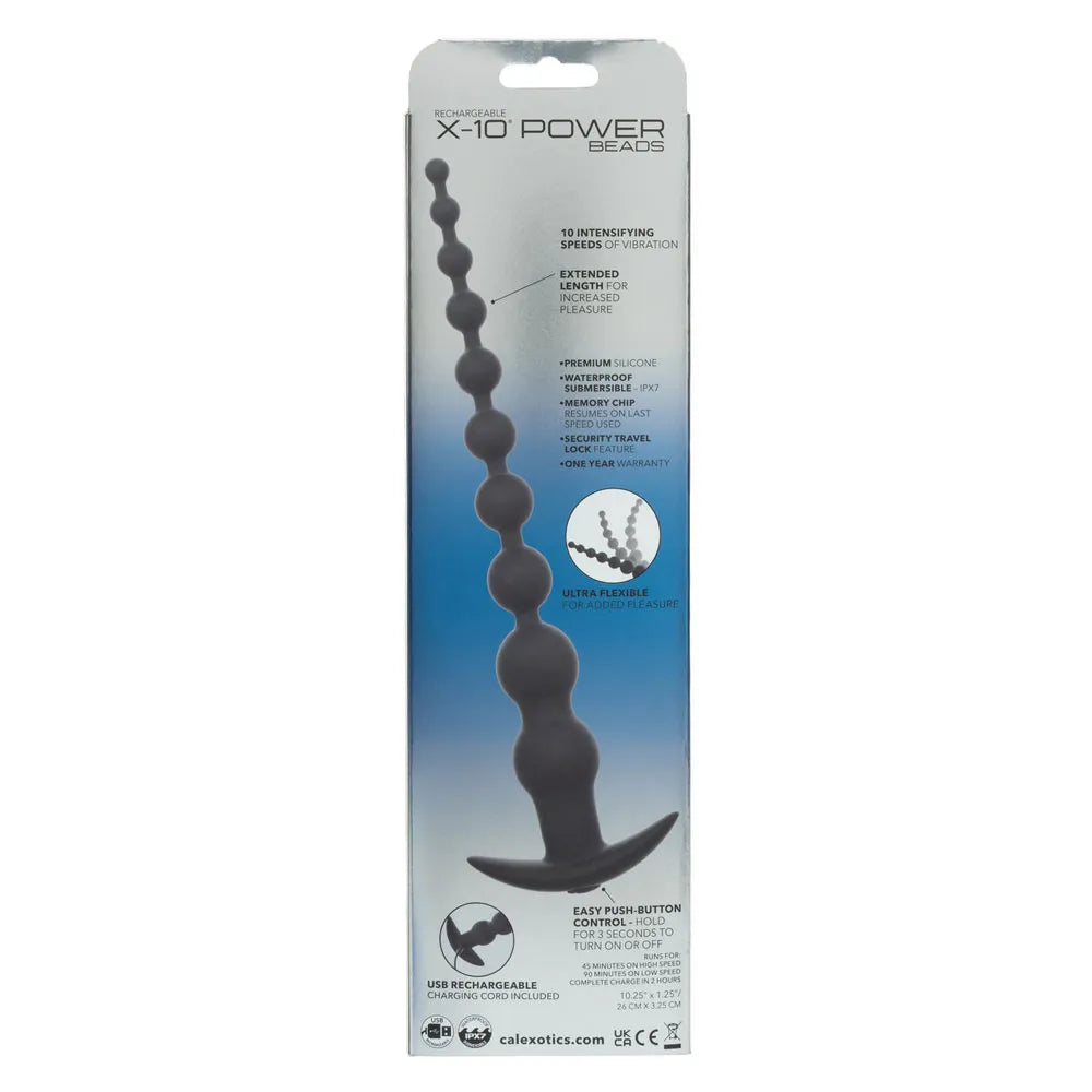 Rechargeable X-10 Power Beads (Black) – Extended Length Anal Beads > Anal Range > Anal Beads - Tophatter Daily Deals