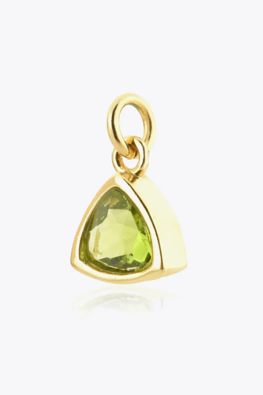 925 Sterling Silver Birthstone Pendant Lime One Size Necklaces - Tophatter Daily Deals