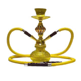 Bar Ktv Hookah Full Set Bar Arabian Culture Water Pipe Double Pipe Pipe Yellow 0 - Tophatter Daily Deals