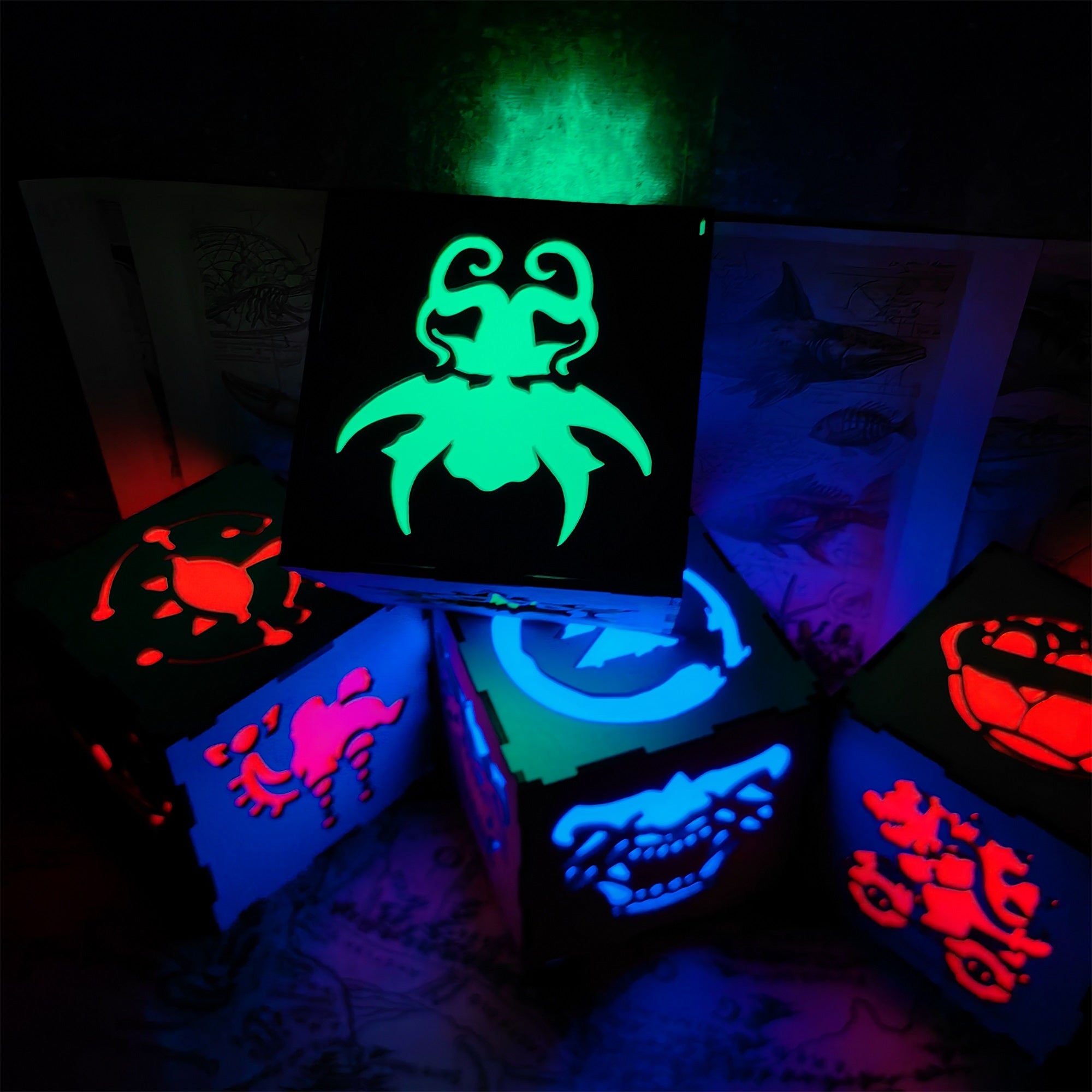 Handmade BG3 Inspired Wood Lamp Night Light - Tophatter Daily Deals