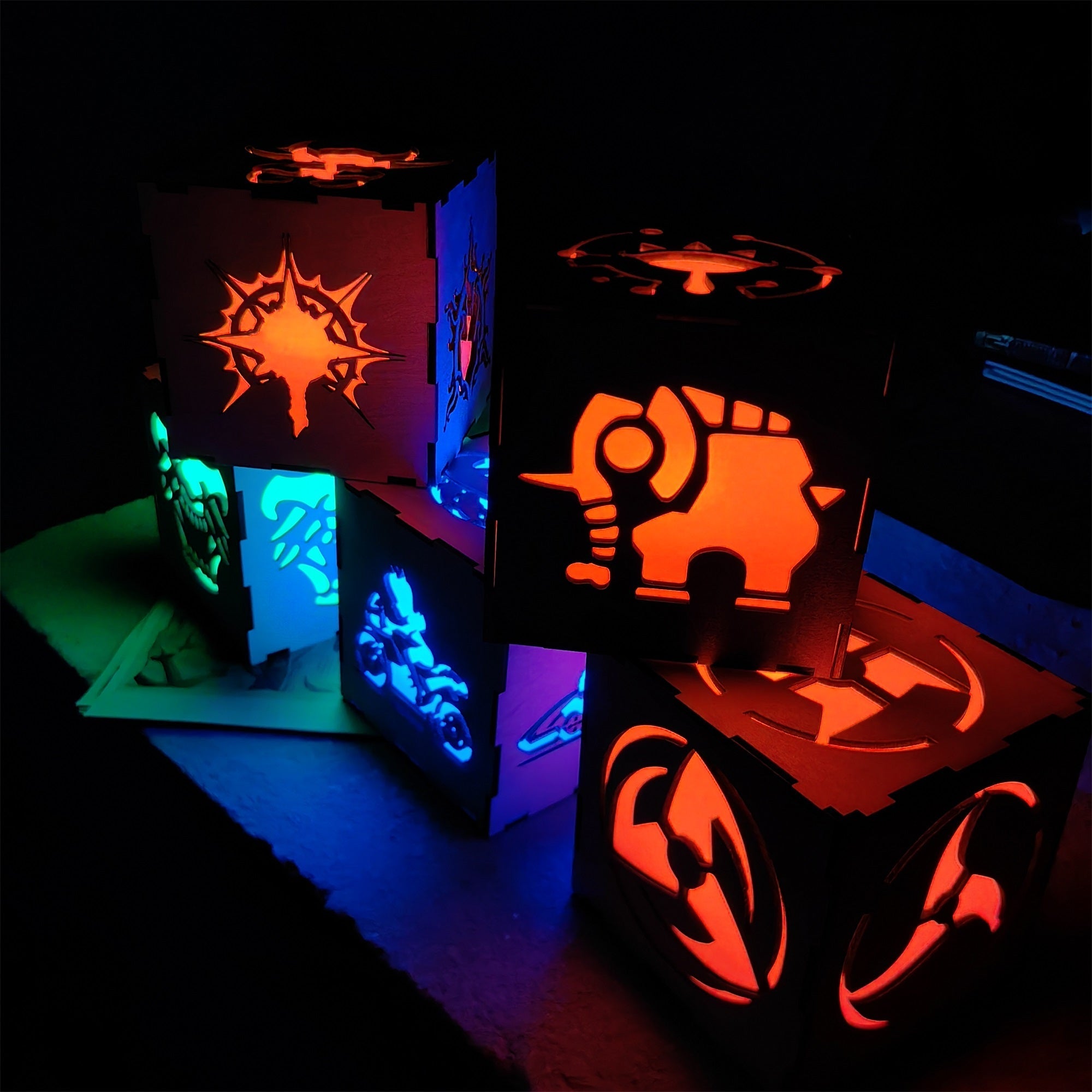 Handmade BG3 Inspired Wood Lamp Night Light - Tophatter Daily Deals