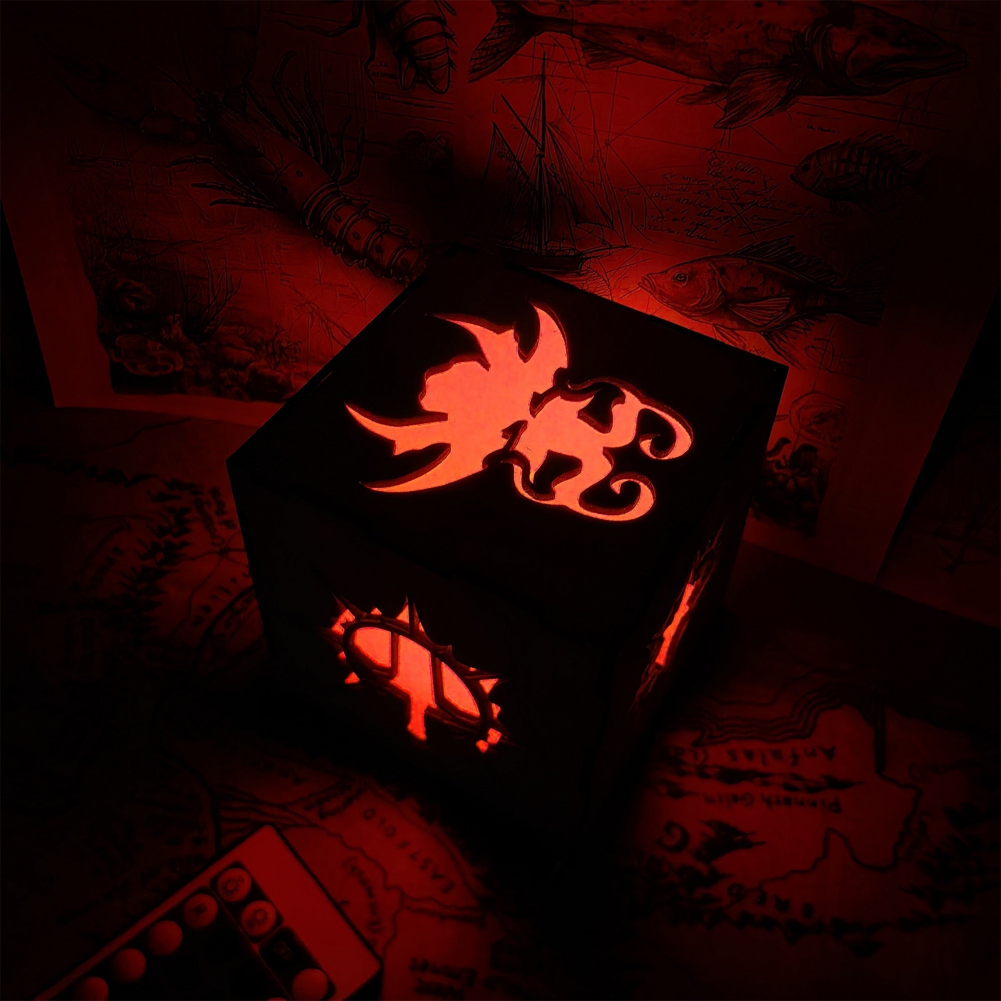 Handmade BG3 Inspired Wood Lamp Night Light - Tophatter Daily Deals