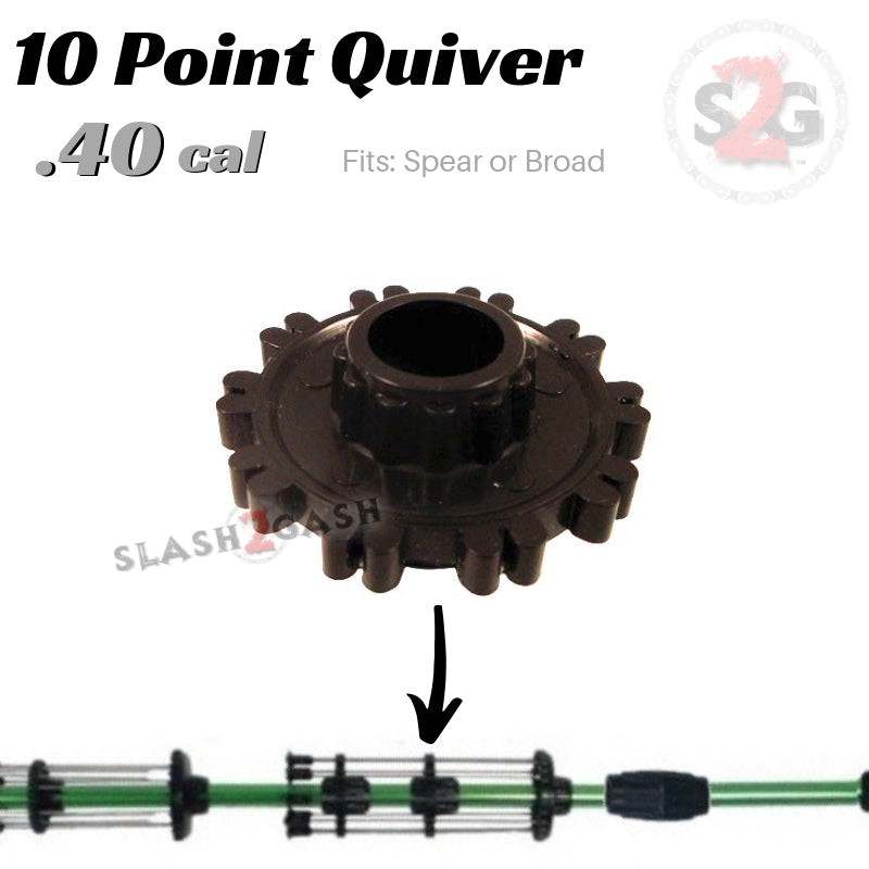 10 Point Quiver .40 Caliber Blowgun Accessory - Fits Hunting Darts Blowgun Darts/Accessories - Tophatter Daily Deals