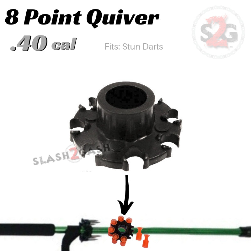 8 Point Quiver .40 Caliber Blowgun Accessory - Fits Stun Darts Blowgun Darts/Accessories - Tophatter Daily Deals