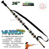 Warrior 36" Blowgun .40 cal LOADED w/ 40 Darts - Green Camo Blowgun - Tophatter Daily Deals