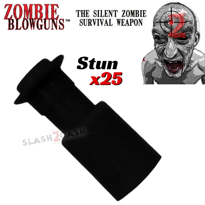 Zombie Darts Safety Stunners .40 Caliber Blowgun Ammo - x25 Blowgun Darts/Accessories - Tophatter Daily Deals