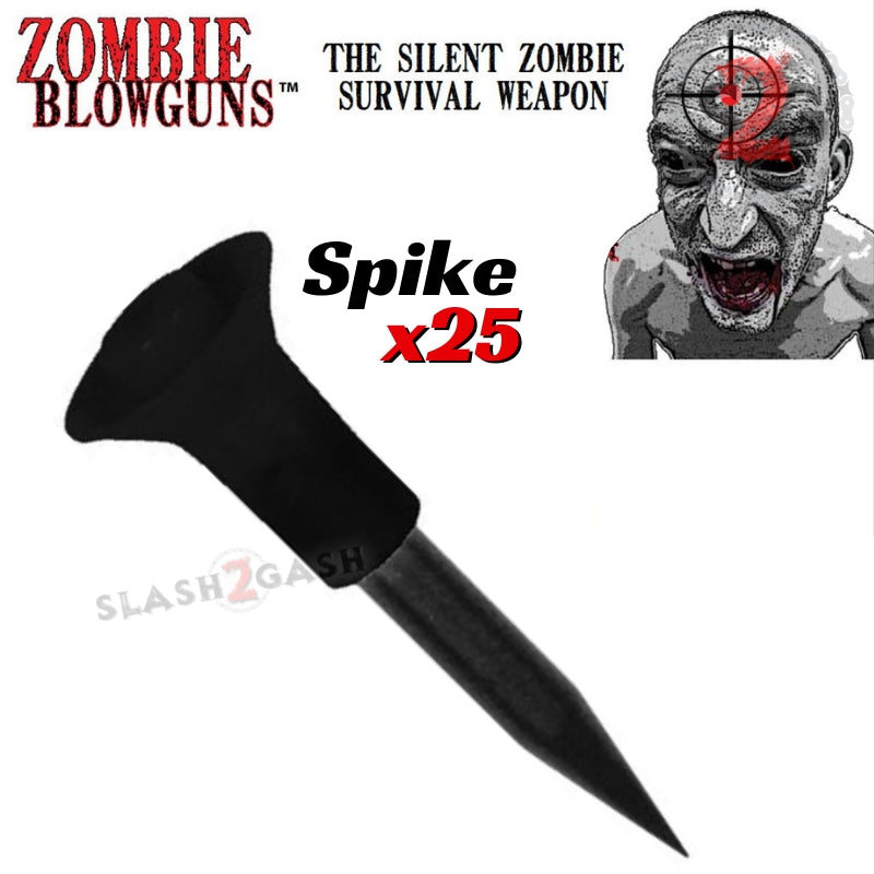 Zombie Blowgun Darts .40 Caliber - 5 Styles x25 count/pcs Spike 25 pack Blowgun Darts/Accessories - Tophatter Daily Deals