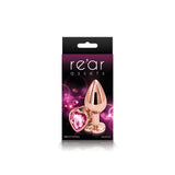 Rear Assets Rose Gold Heart Medium – Metal Butt Plug with Pink Gem Base > Anal Range > Jewel Butt Plugs - Tophatter Daily Deals