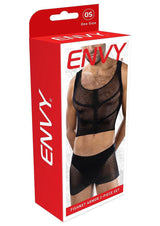 Fishnet Armor 2 Piece Set (Black) – Lightweight Breathable Lingerie Set > Clothes > Lingerie Sets - Tophatter Daily Deals