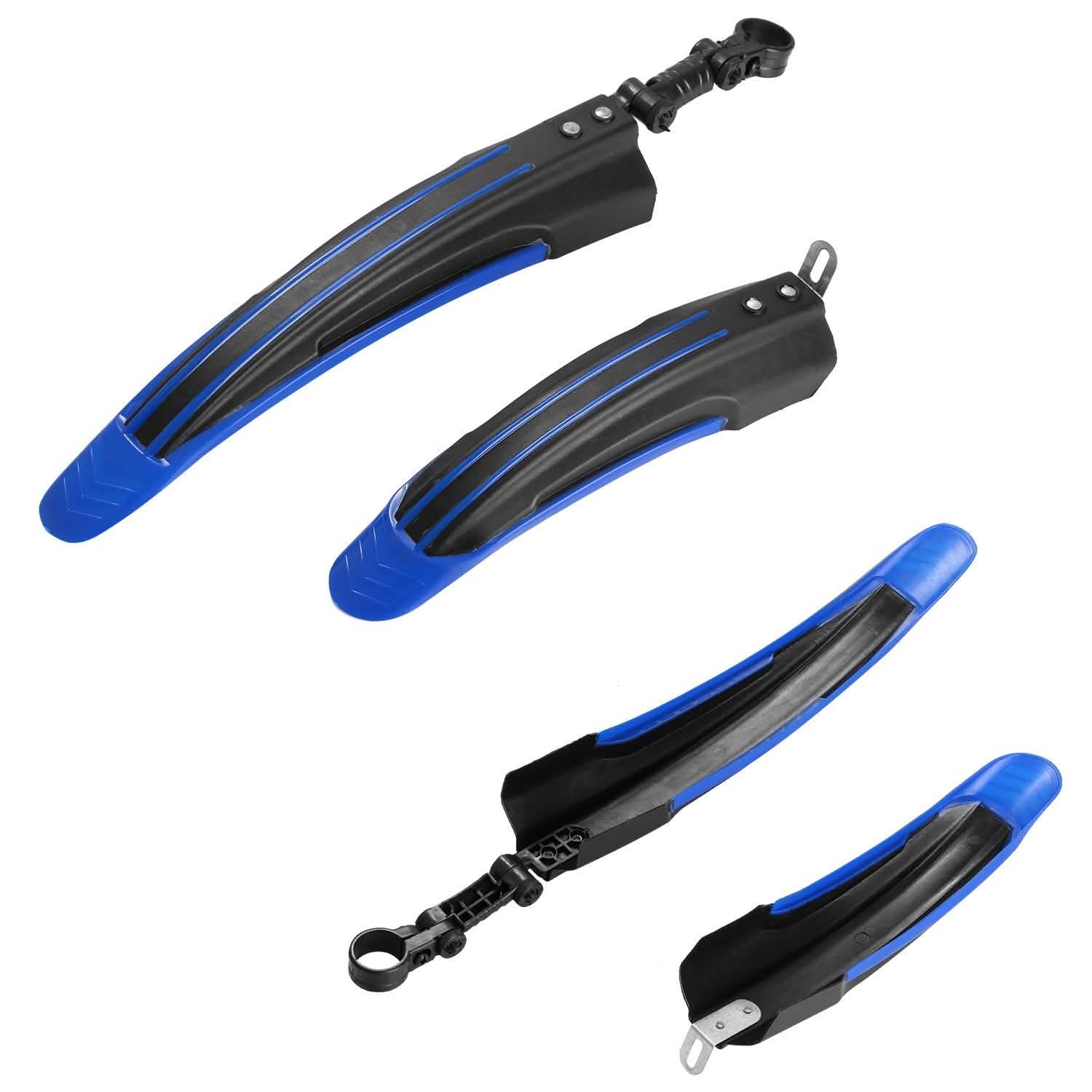 Bicycle Fender Set Adjustable Mudguards Blue Outdoor Recreation - Tophatter Daily Deals