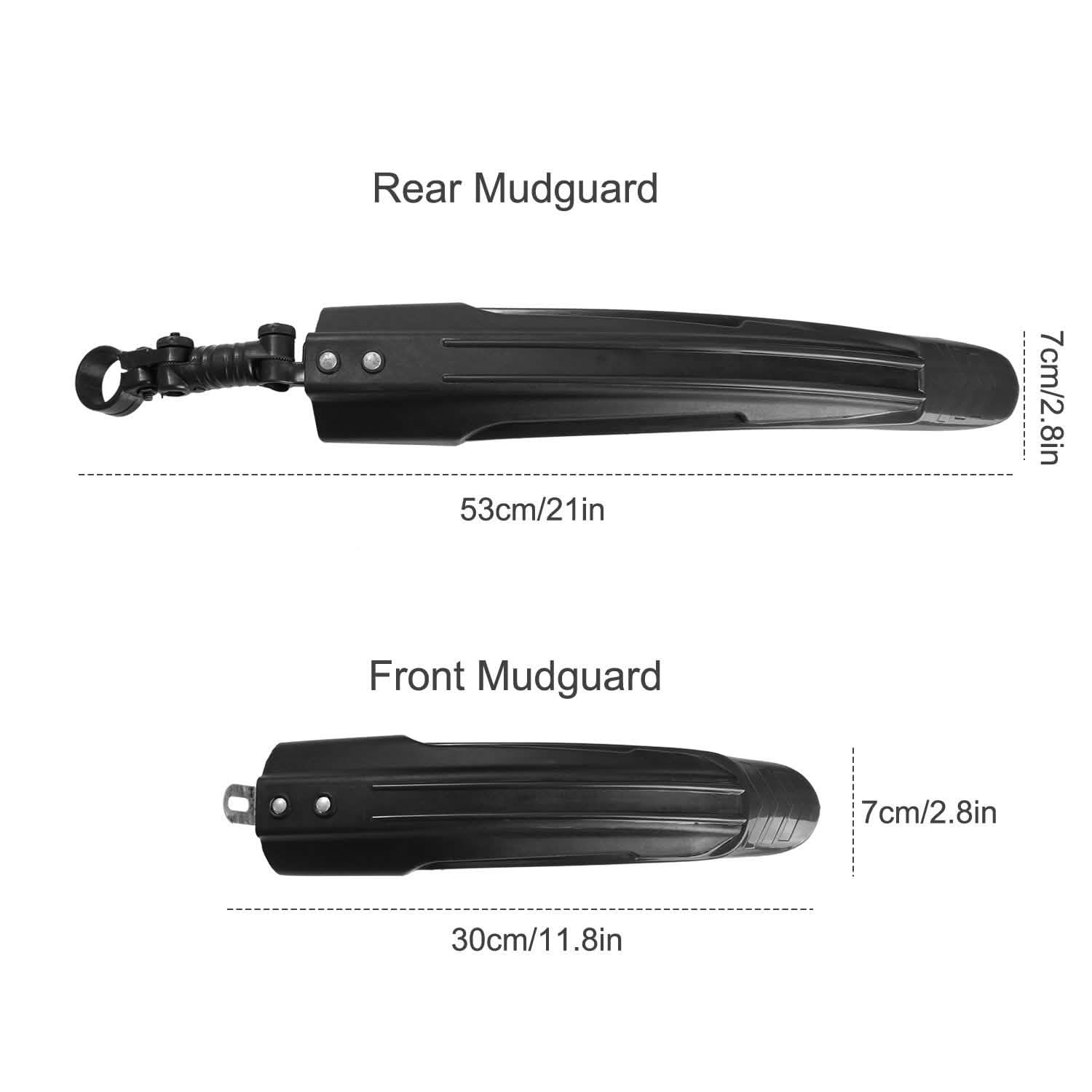 Bicycle Fender Set Adjustable Mudguards Outdoor Recreation - Tophatter Daily Deals