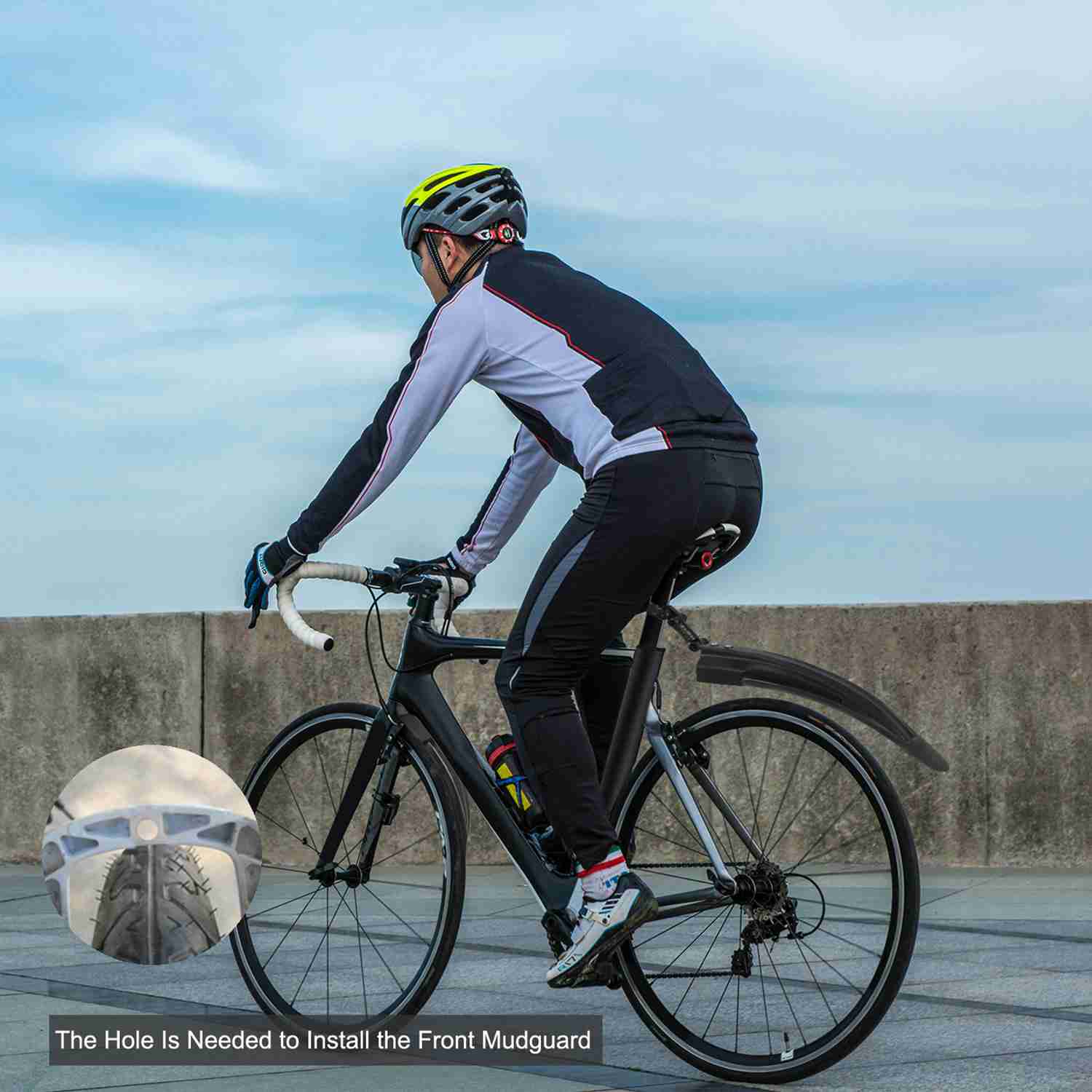 Bicycle Fender Set Adjustable Mudguards Outdoor Recreation - Tophatter Daily Deals