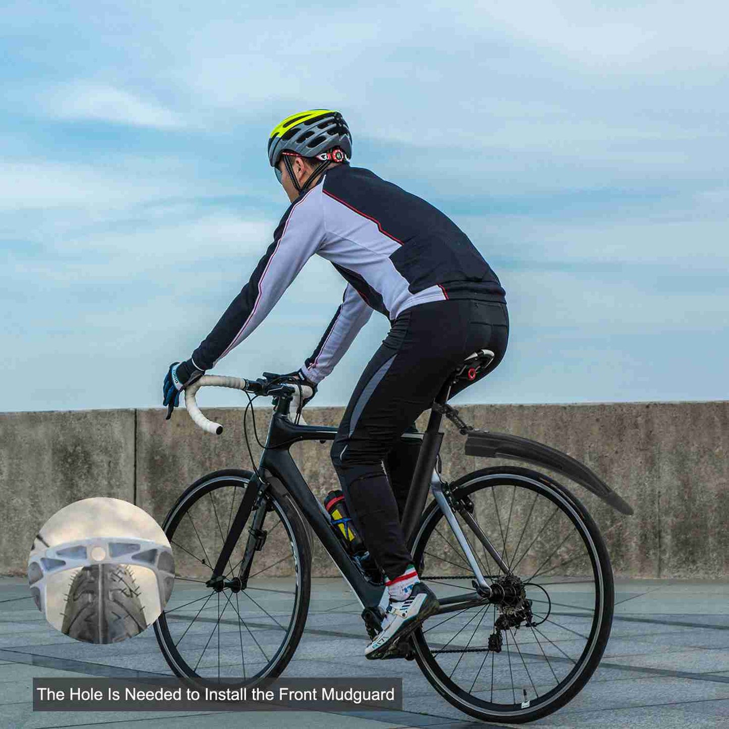 Bicycle Fender Set Adjustable Mudguards Outdoor Recreation - Tophatter Daily Deals