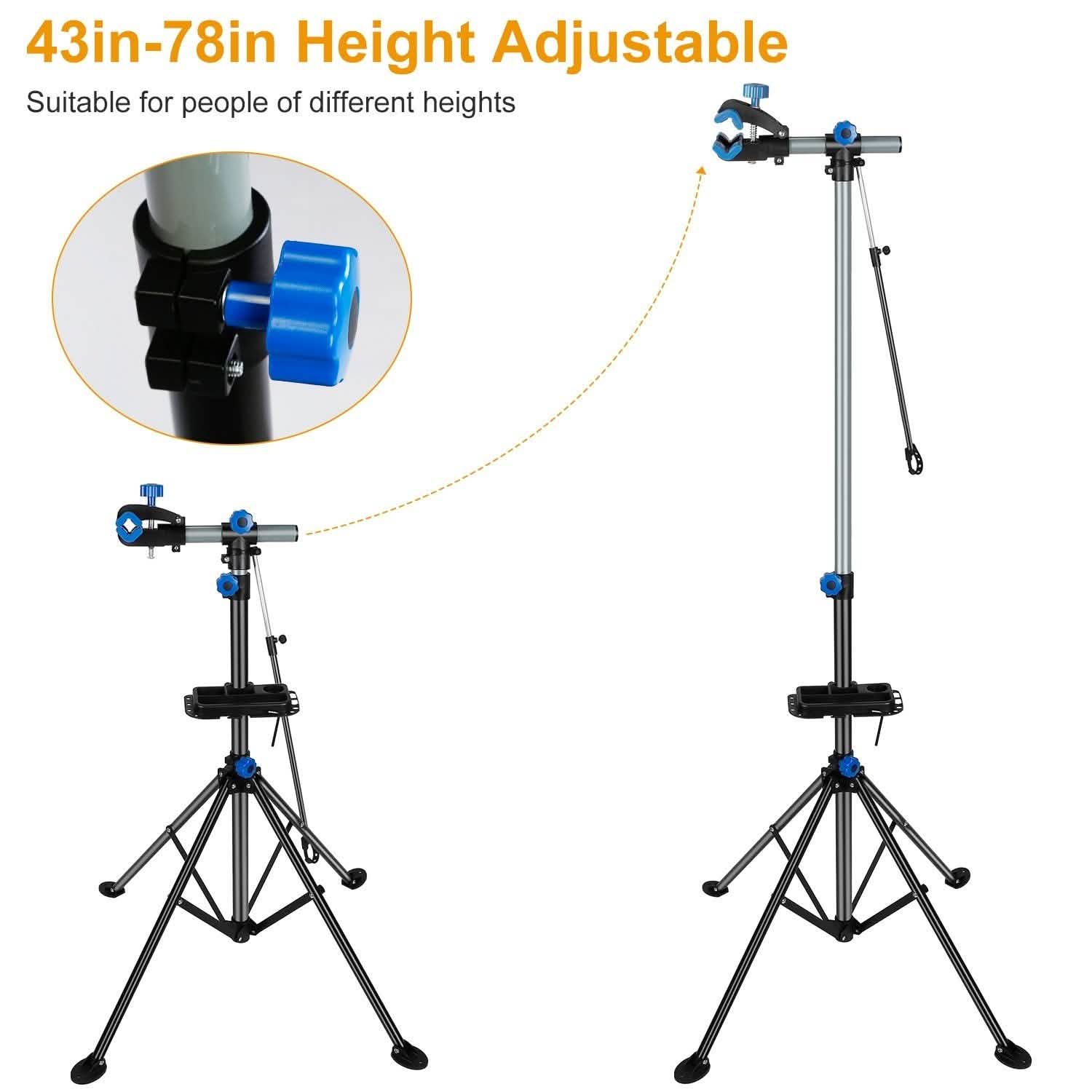 Bicycle Repair Foldable Stand Rack Outdoor Recreation - Tophatter Daily Deals