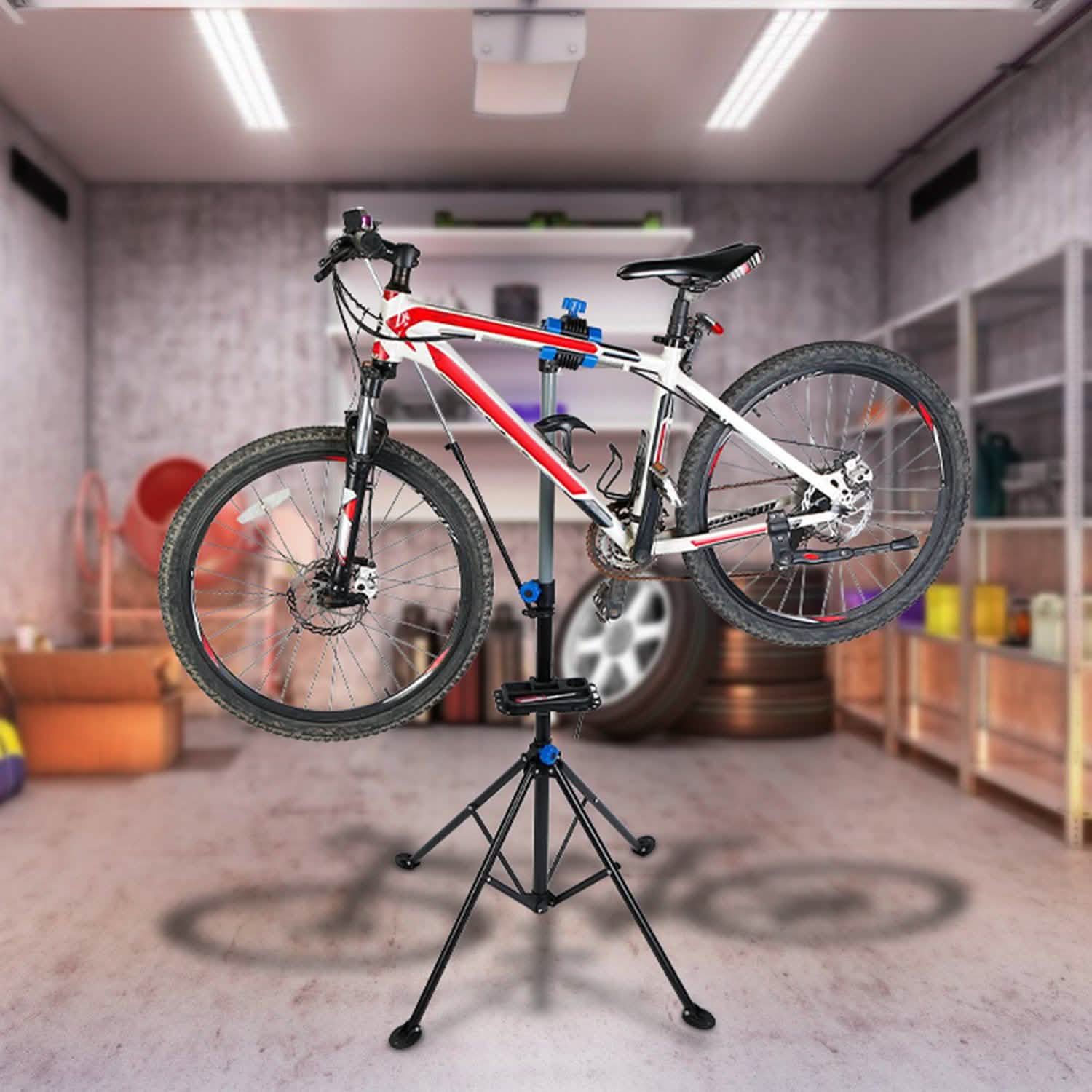 Bicycle Repair Foldable Stand Rack Outdoor Recreation - Tophatter Daily Deals