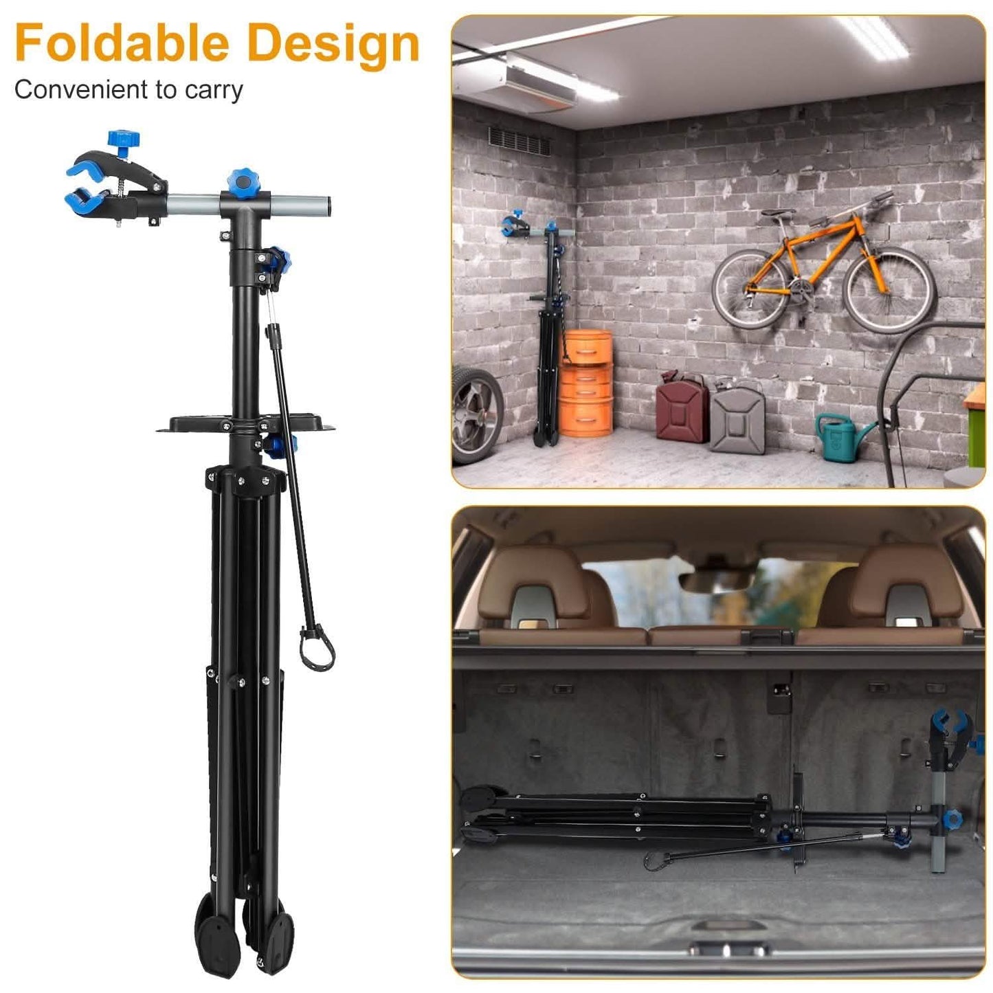 Bicycle Repair Foldable Stand Rack Outdoor Recreation - Tophatter Daily Deals