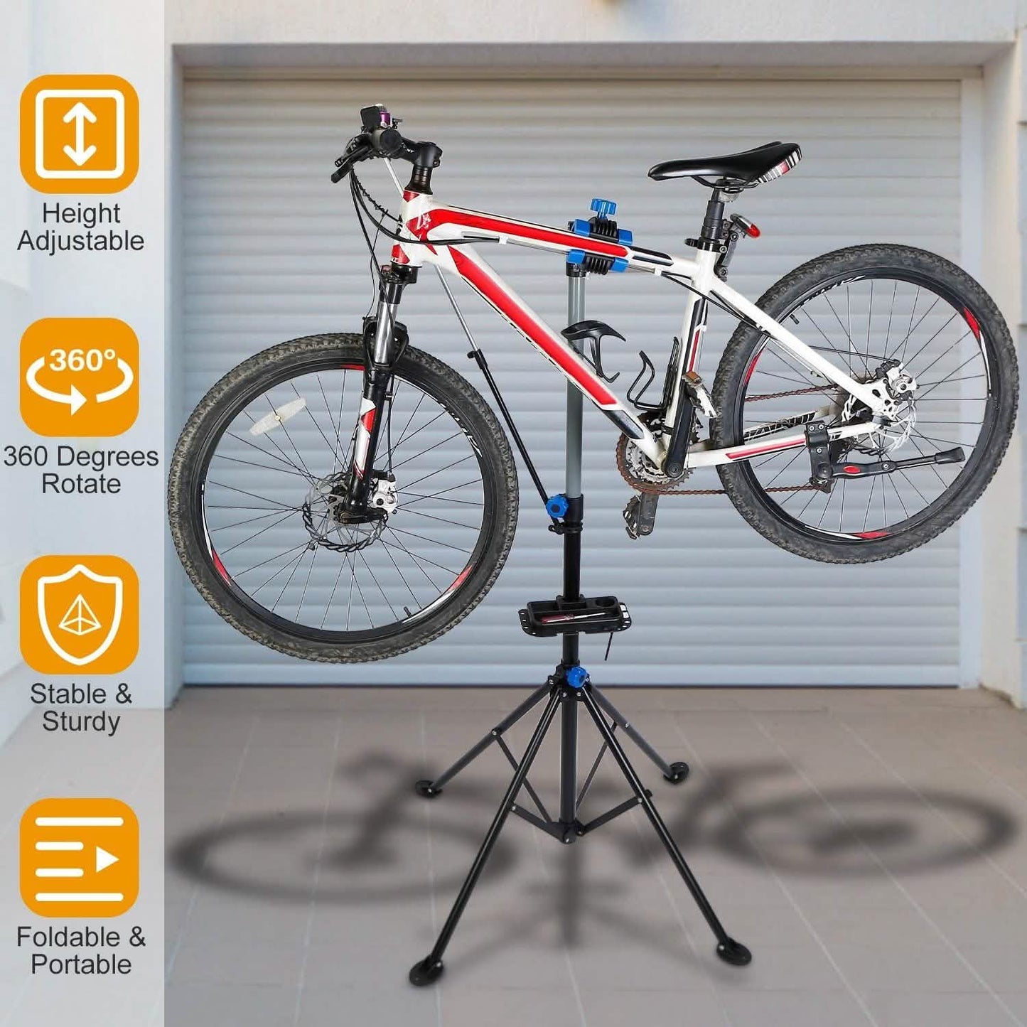 Bicycle Repair Foldable Stand Rack Outdoor Recreation - Tophatter Daily Deals