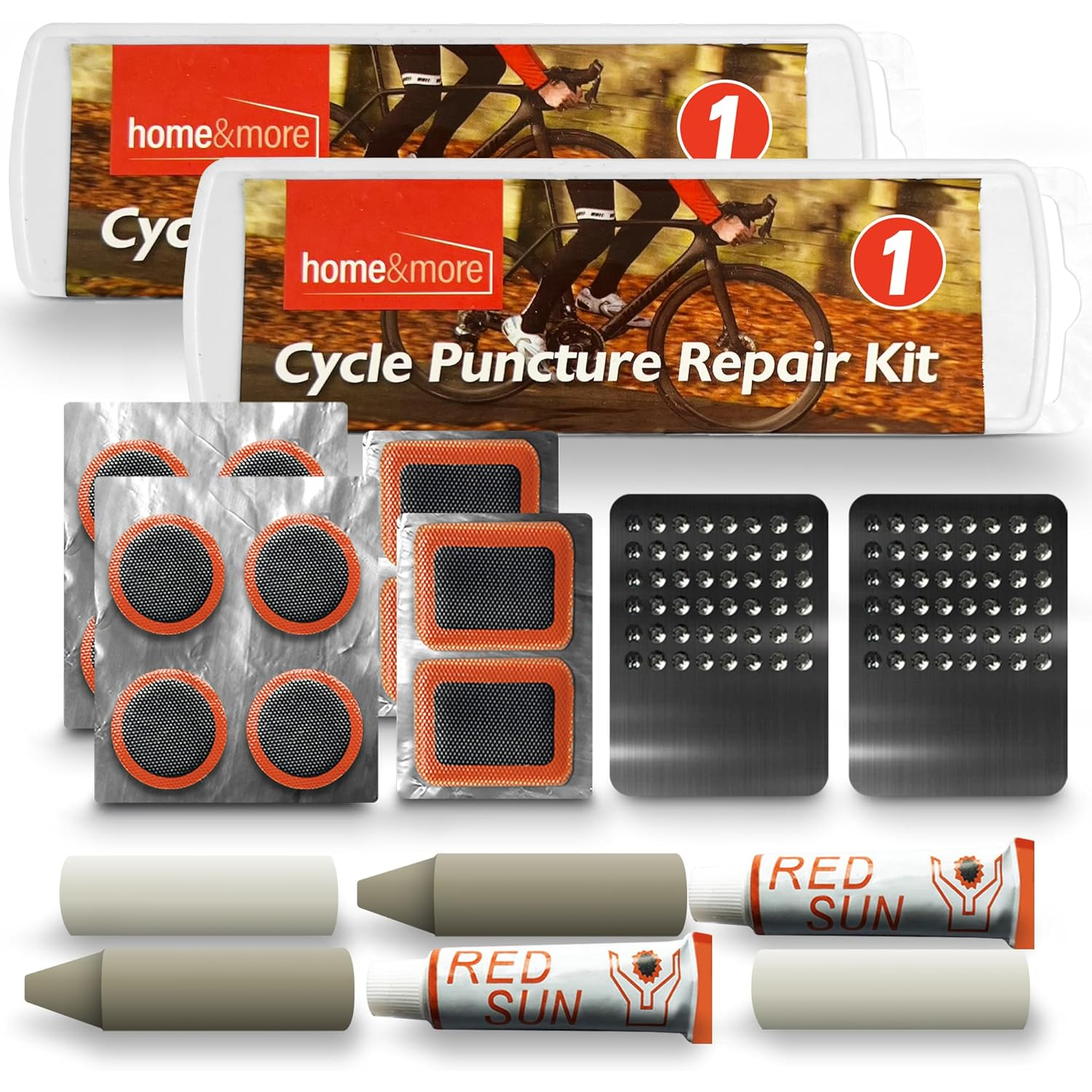 Bicycle Puncture Repair Kit – Easy Fix Tyre Patch Set for On-the-Go Repairs 3pk (3 x 10piece KIT) Bicycle puncture repair kit - Tophatter Daily Deals