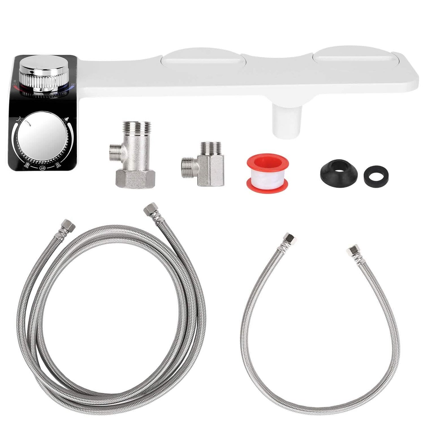 Bidet Attachment Non-Electric Fresh Water Sprayer with Self Cleaning Dual Nozzle Bath - Tophatter Daily Deals
