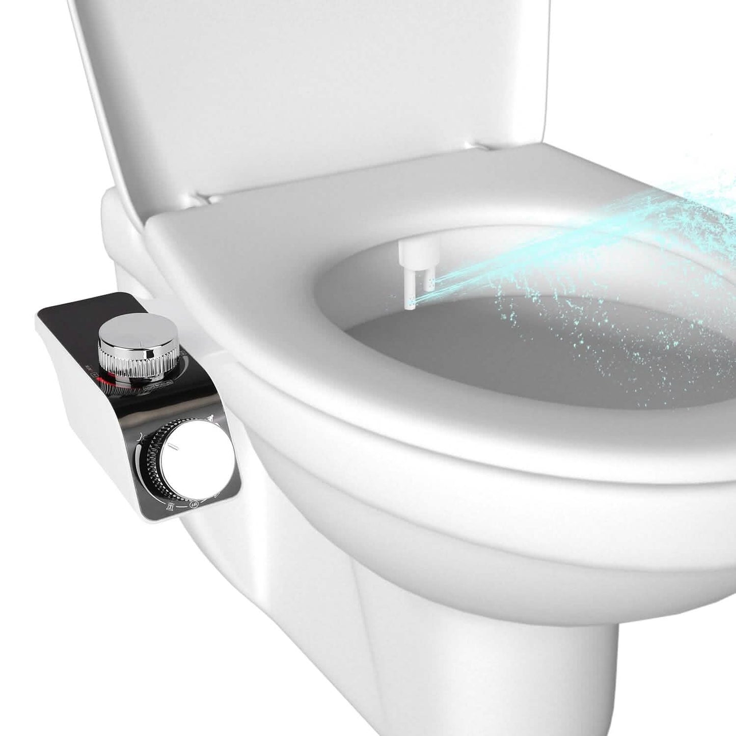 Bidet Attachment Non-Electric Fresh Water Sprayer with Self Cleaning Dual Nozzle Bath - Tophatter Daily Deals